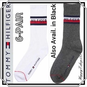Tommy Hilfiger Cotton Cushion Crew Socks, 6-Pair